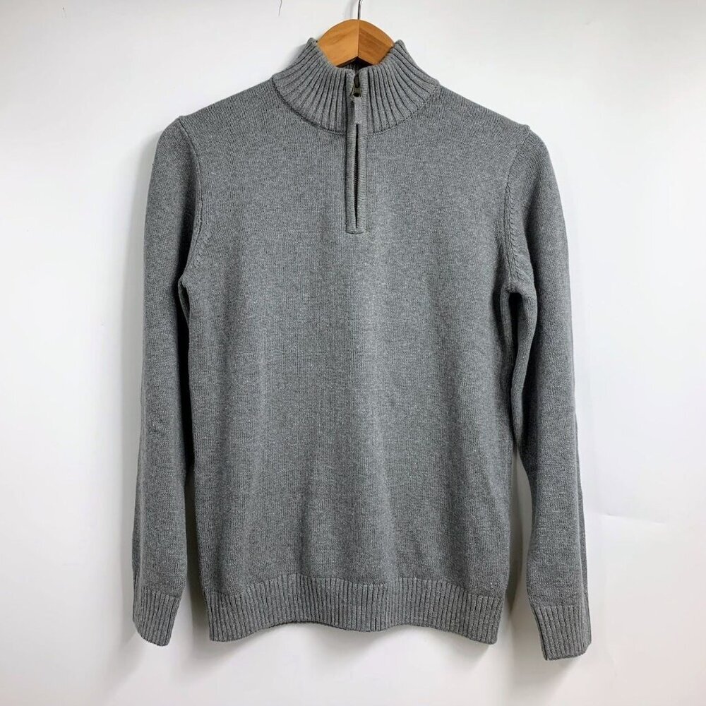 Hope & Henry Boy's 1/4 Zip Cotton Knit Pullover Long Sleeve Sweater Size XXL NWT